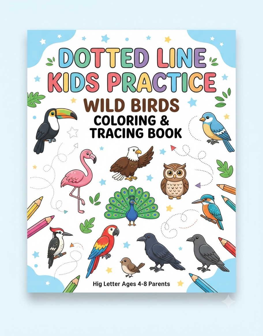 wild birds coloring book